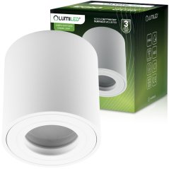 Prisadená halogénová bodová trubica EGIO GU10 okrúhla biela 83 mm - LUMILED