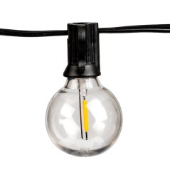 Solárna záhradná girlanda 12x LED dekoratívne guličky 6, 55m 2700K teplá biela + diaľkový ovládač CALLIS2 Lumiled