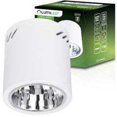 Stropné prisadené svietidlo pevné okrúhle APUS 13 Spot TUBA biela E27 Lumiled