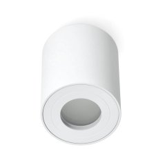 HALOGEN Vodotesná hliníková SPOT TUBA 95mm IP44 Biela AQUARIUS ROUND Kobi