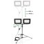 Reflektor LED Halogén lampa 2 x 100W na statíve GLAREX 4000K LUMILED