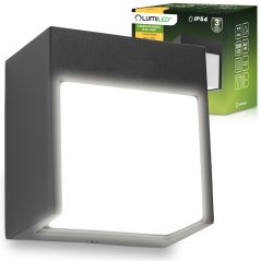Vonkajšie nástenné svietidlo LED IP54 12W 3000K RUBUS LUMILED