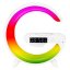 Stolová LED lampa 3W 420lm RGB s akumulátorom herná indukčná nabíjačka reproduktor Bluetooth vypínač ON/OFF biela Masterled