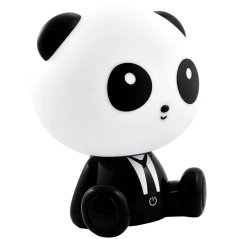 Dekoratívna LED lampa 2,5 W 59 lm biela čierna stmievateľná Panda Sanico Goldlux