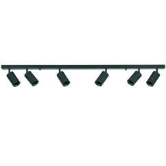 LED stropné/stenové svetlo 6 x GU10 MARIBEL Black GOLDLUX (Polux)
