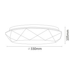 Stropné svietidlo PLAFON LED Galaxy lampa 17W 1300lm 4000K 32cm GOLDLUX (Polux)