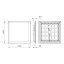 LED panel 62x62 36W 3200lm 4000K White Projetline Philips