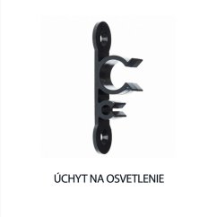 Univerzálny plochý úchyt pre vianočné osvetlenie