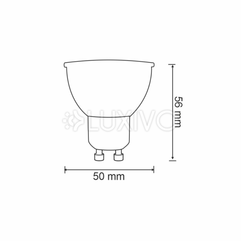 LED žiarovka GU10 5, 5W 400lm 2700-6500K CCT RGB 100° stmievateľná WiFi Tuya SMART Goldlux