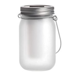 Záhradný lampáš LED Solar Jar Flame 13cm