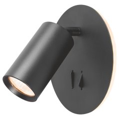 Nástenné svietidlo Bodové 5W 380lm 2700K Teplá čierna Videx