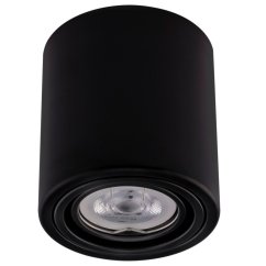 HALOGEN Hliníkové svietidlo na povrchovú montáž Black SPOT TUBA 10cm pre LED GU10 Bellalux