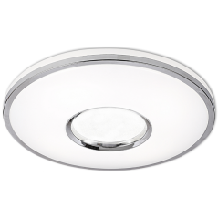 LED plafón stropný 48W 5200lm CCT 120° biely IP44 diaľkový stmievateľný Leon Sanico Goldlux