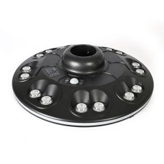 LED pouličné solárne záhradné svietidlo so snímačom pohybu 15W 1400lm 3000K-5000K CCT čierna VL-GLSO-1254-S Videx