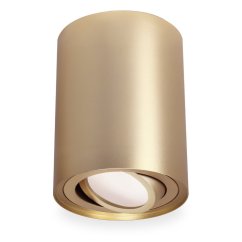 Nástenné svietidlo halogénové bodové tuba pohyblivé okrúhle zlaté 115mm AMAT-L