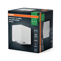 Vonkajšie nástenné svietidlo GU10 biele IP44 ENDURA Osram
