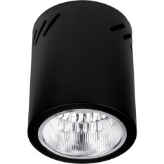 Stropné nástenné svietidlo pevné okrúhle APUS 13 Spot TUBA čierna E27 Lumiled
