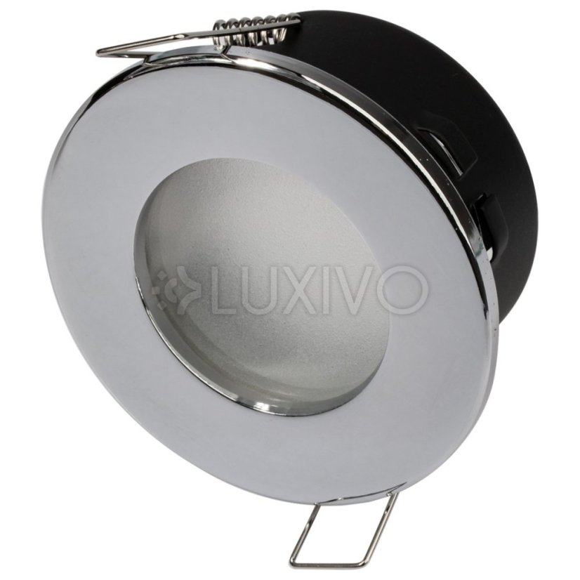 HALOGEN svietidlo na zapustenie do kúpeľne hermetické AQUS GU10 LUMILED chróm IP44 FIXED