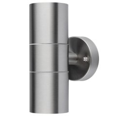 Záhradné nástenné svietidlo fasáda zhora nadol LED GU10 IP44 ZINNIA INOX Lumiled