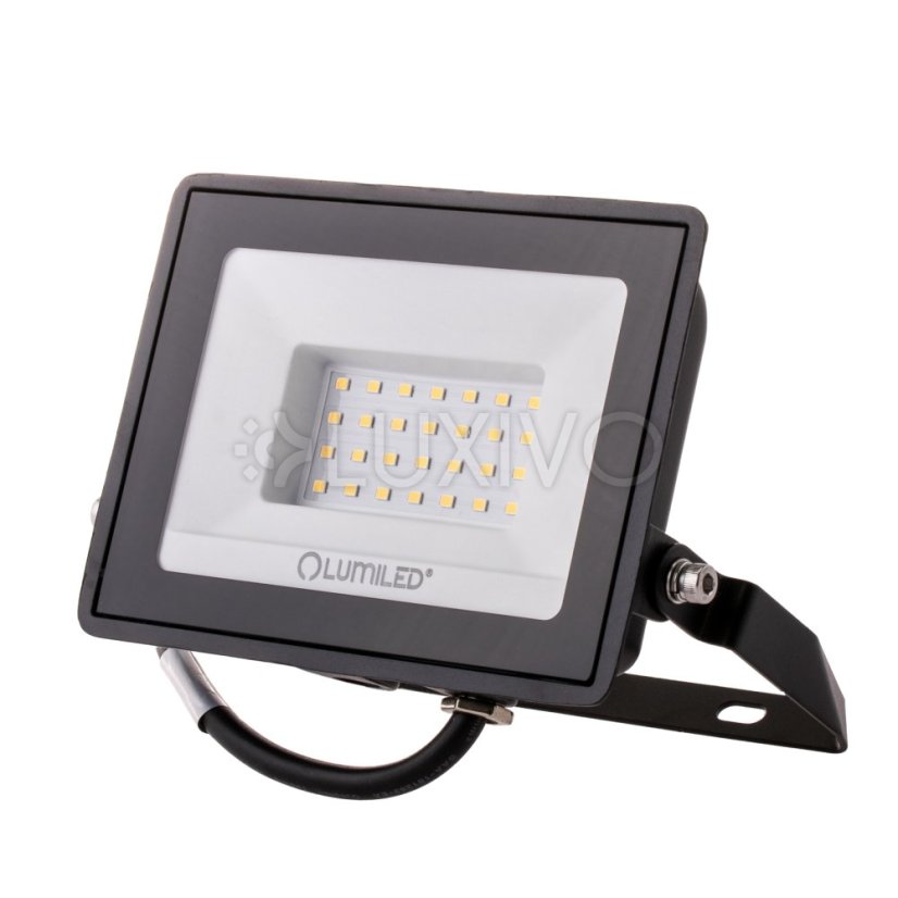 LED reflektor ZUNA2 30W 2700lm 6500K IP65 Black LUMILED