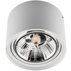 Povrchové svietidlo HALOGEN SPOT TUBA Movable GU10 AR111 Round White 100mm TELES LUMILED