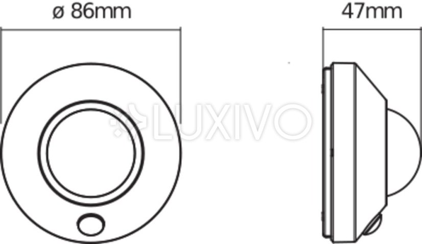 Stropná lampa LED batériová so senzorom pohybu a súmraku 1, 7W 4000K neutrálna biela NIGHTLUX Osram