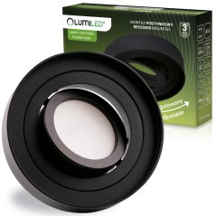 Svietidlo HALOGEN TUBA SPOT na zapustenú montáž Midi GU10 Lumiled Round Black 20mm