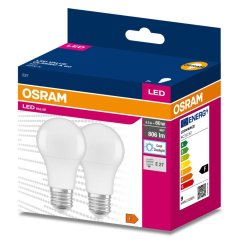 2PAK LED žiarovka E27 A60 8,5W = 60W 806lm 6500K Cold 200° OSRAM VALUE