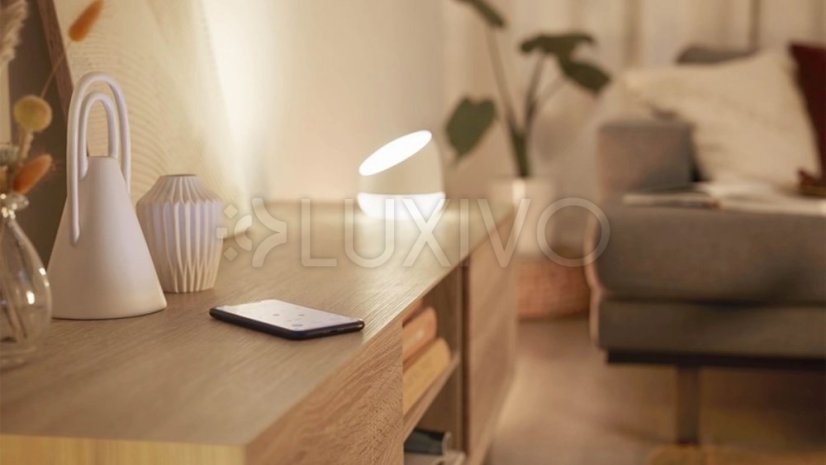 LED stolová lampa 9W 620lm 2200-6500K RGB + TW 13,5cm Smart SMART WiFi Bluetooth App Squire WiZ