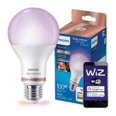 LED žiarovka E27 A60 12,5W = 100W 1521lm 2200-6500K RGB + TW Smart SMART WiFi Bluetooth App WiZ Philips