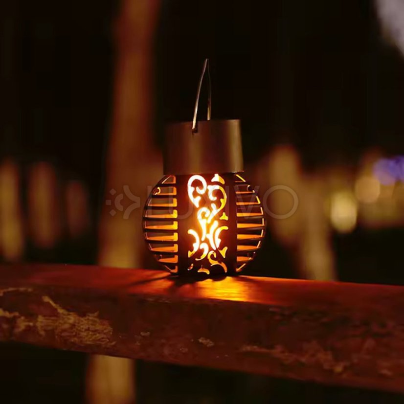 Solárna lampa LED lampáš guľa záhradná IP44 1800K LUMILED
