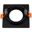 Halogénové svietidlo na zapustenú montáž Pohyblivé štvorcové čierne GU10 MR16 VENTUS Lumiled