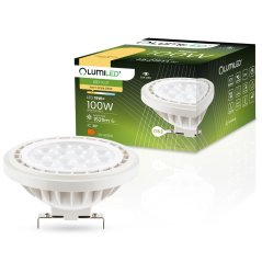 LED žiarovka G53 AR111 15W = 100W 1521lm 3000K Warm 38° 12V LUMILED