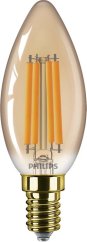 LED žiarovka E14 B35 6W = 40W 470lm 1800K teplé vlákno jantárová PHILIPS