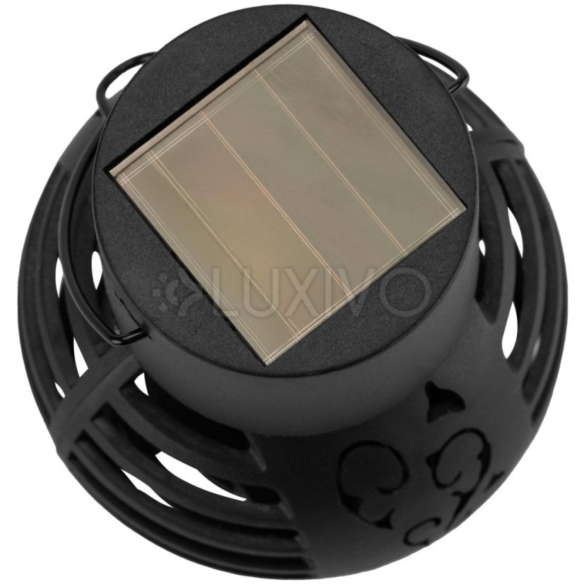 Solárna lampa LED lampáš guľa záhradná IP44 1800K LUMILED