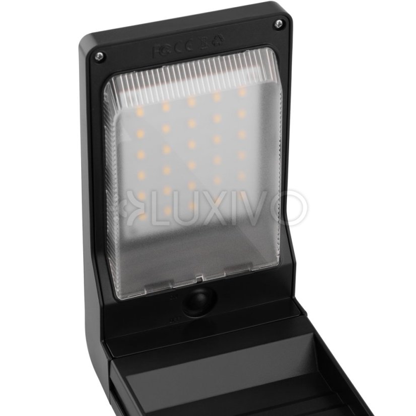 41cm HORIUS HORIUS 4000K IP44 LUMILED Solárne záhradné pólové LED svetlo