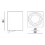Povrchová montáž HALOGEN Pohyblivé svietidlo AMAT-M GU10 LUMILED Square Black 84mm