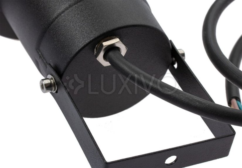 Záhradná lampa LED GU10 IP65 HAPPY Black - kábel 1 m