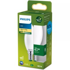 LED žiarovka E14 Candle B35 2,3W = 40W 485lm 210lm/W 2700K Warm 300° CLASS A UltraEfficient Philips