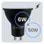 LED žiarovka GU10 reflektor PAR16 6W = 50W 600lm 4000K neutrálna 120° čierna LUMILED