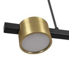 Závesná stropná lampa 3x GX53 čierna zlatá MIRELLA