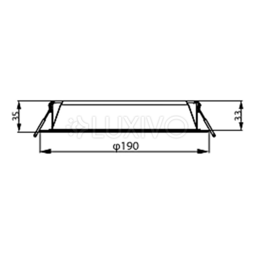 LED panel LED vstavané svietidlo 20W 2200lm 4000K White Meson Philips