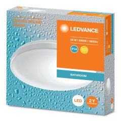 Plafón LED stropná lampa povrchová 24W 1800lm 3000K teplá biela IP44 Ceiling Ledvance
