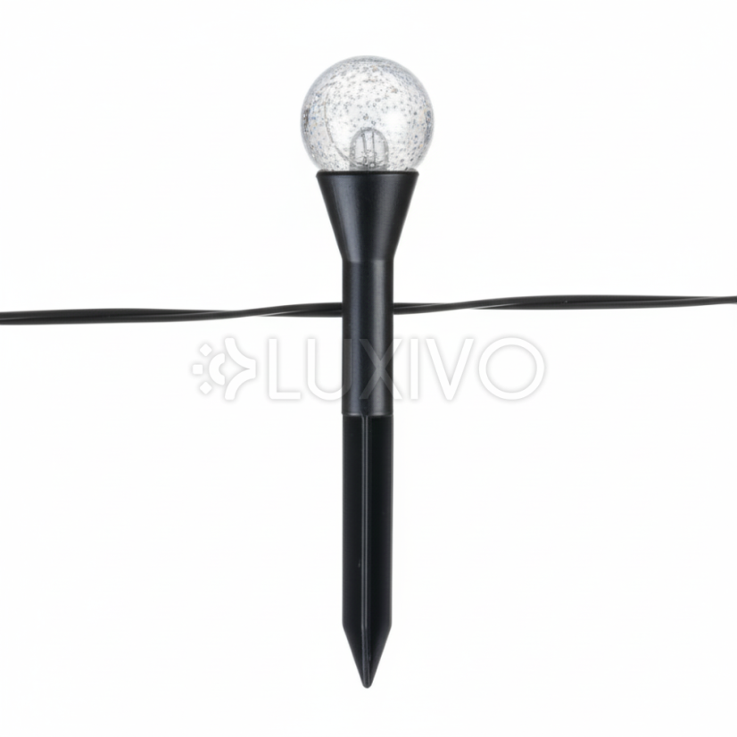 Solárna záhradná girlanda 20LED zapichovacia 5, 80m HAKON Lumiled