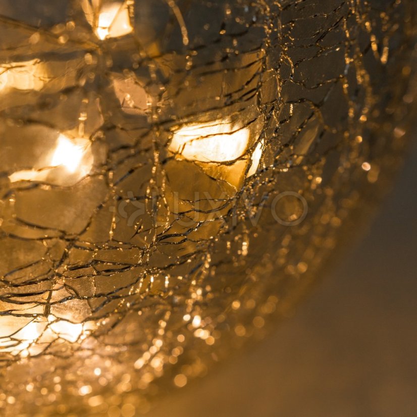 Solárna záhradná lampa LED MAGUS 3000K lampáš lucerna na batérie guľa sklenená pohár LUMILED