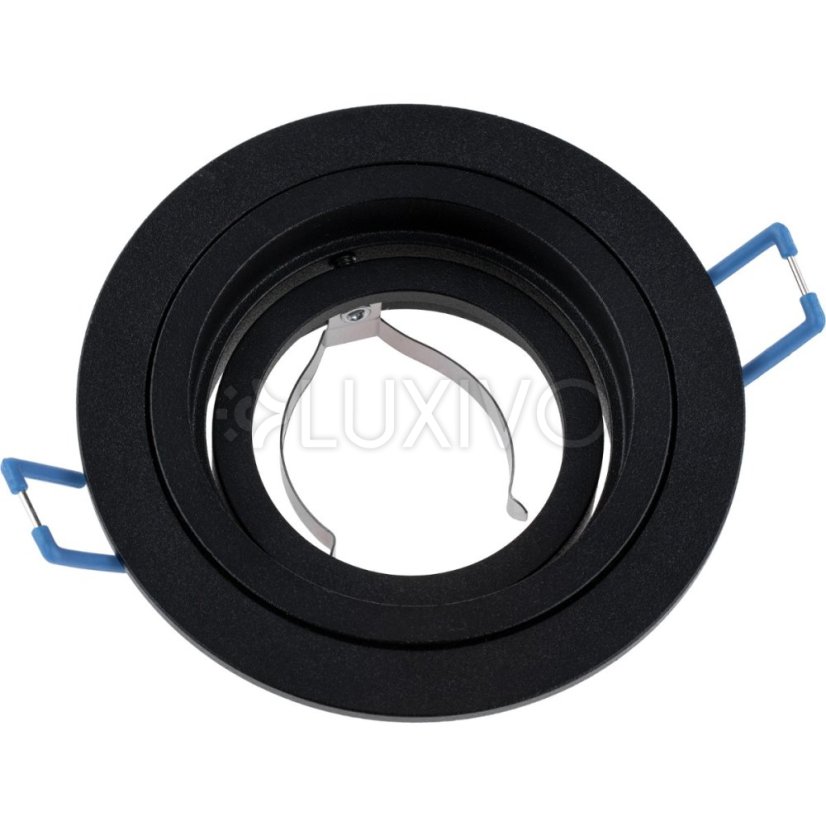 Svietidlo HALOGEN GU10 MR16 Round Black CASSIO LUMILED na zapustenú montáž