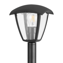 Záhradný stĺpik lampa E27 čierna IP44 Igma Goldlux
