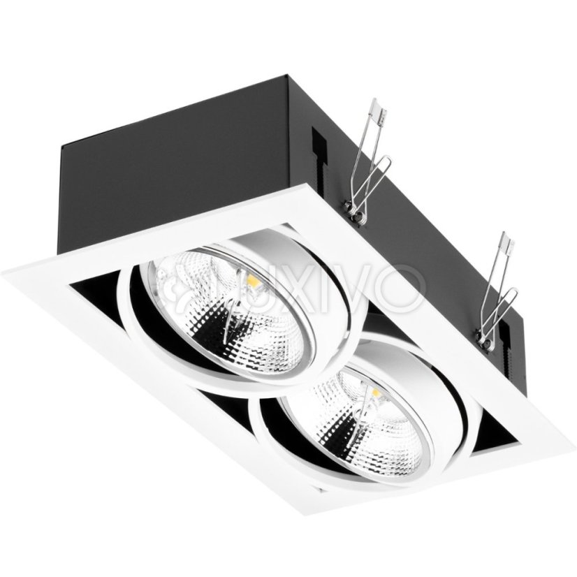 Halogénové svietidlo na zapustenie 2x GU10 ES111 Obdĺžnik biely CANIS LUMILED