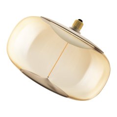 Dekoratívna LED žiarovka E27 12W = 42W 500lm 1800K teplá 320° jantárová filament stmievateľná vintage 1906 Osram