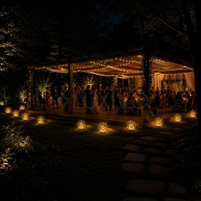 Solárna záhradná lampa LED GLORIS 3000K IP44 zapichovacia povrchová ozdobná guľa dymová 30cm LUMILED